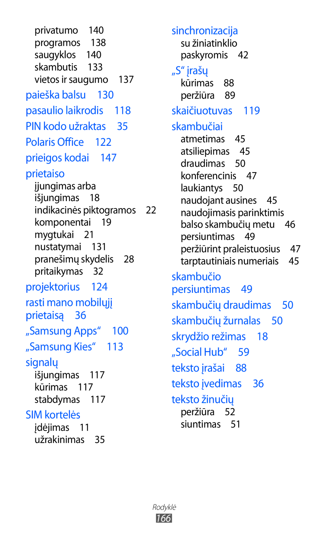 Samsung GT-I8530BAASEB manual Projektorius  